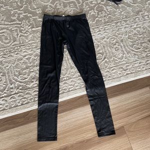 Faux leather leggings